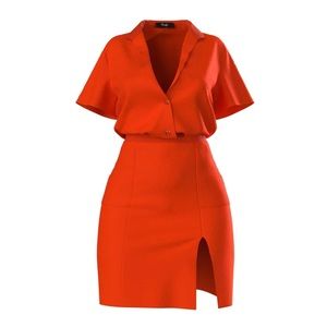 Hanifa Robyn Set (Flame Orange)